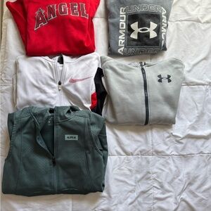 Nike and Under Armour Hoodies Bundle